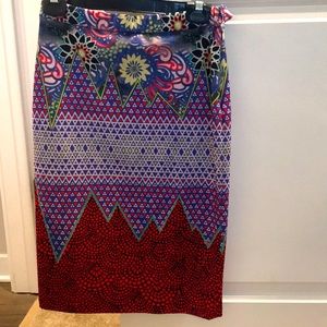 Anthropologie printed skirt